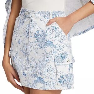NWT Cinq a Sept Garden Toile Cargo Skirt